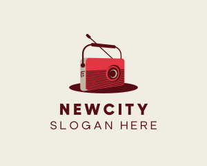 Retro Radio Broadcast logo design