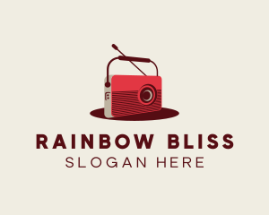 Retro Radio Broadcast logo design