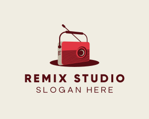 Retro Radio Broadcast logo design