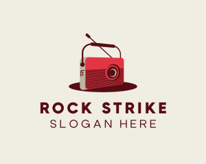 Retro Radio Broadcast logo design