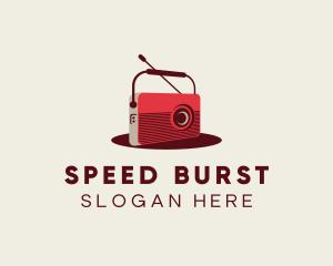 Retro Radio Broadcast logo design