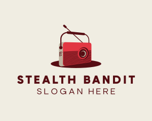 Retro Radio Broadcast logo design