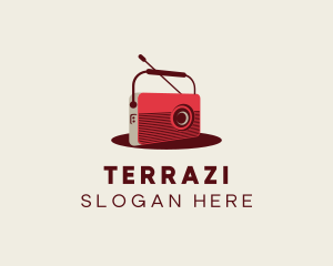 Retro Radio Broadcast logo design