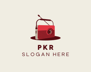 Retro Radio Broadcast logo design