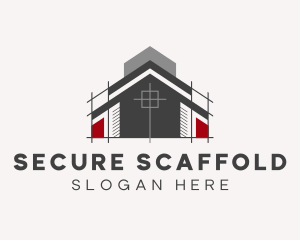 Scaffolding - Residential House Scaffolding logo design