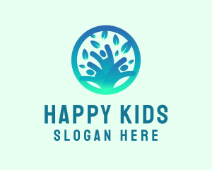 Happy Community Tree logo design