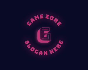 Neon Glow Gaming logo design