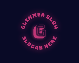 Neon Glow Gaming logo design