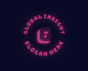 Stream - Neon Glow Gaming logo design