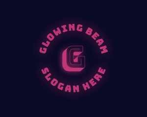 Neon Glow Gaming logo design