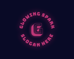 Neon Glow Gaming logo design