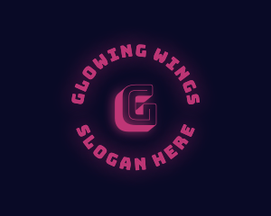 Neon Glow Gaming logo design