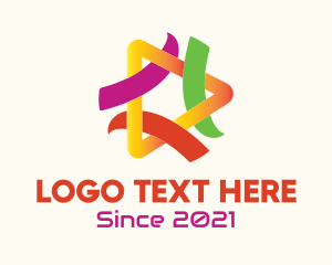 Youtuber - Colorful Tech Media Player logo design