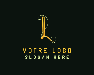 Modern Script Letter L Logo
