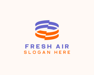 Aircon Cooling Ventilation logo design