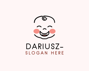 Clothing Shop - Happy Baby Face logo design