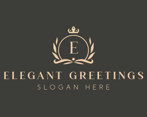 Elegant Boutique Crown Crest logo design