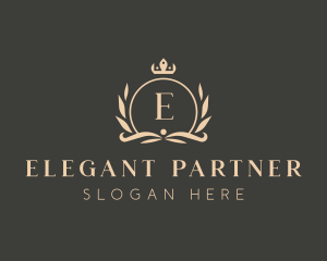 Elegant Boutique Crown Crest logo design