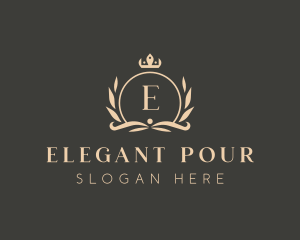 Elegant Boutique Crown Crest logo design