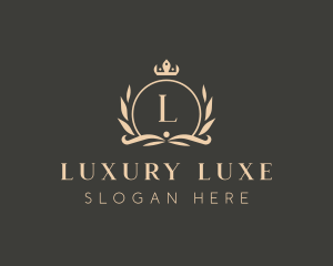 Elegant Boutique Crown Crest logo design