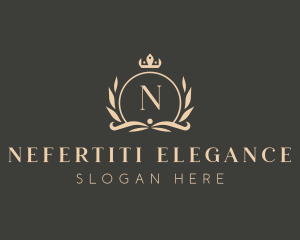 Elegant Boutique Crown Crest logo design