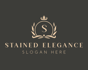 Elegant Boutique Crown Crest logo design