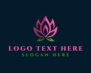 Natural Lotus Flower Logo