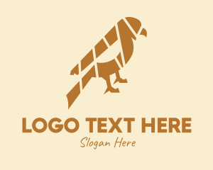 Pigeon - Gold Finch Bird logo design