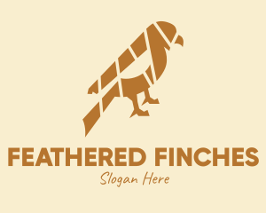 Gold Finch Bird logo design