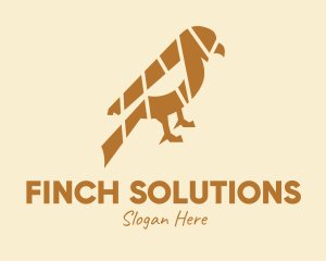 Gold Finch Bird logo design