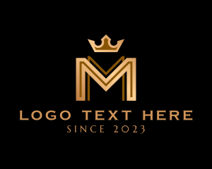 Letter M - Premium Crown Letter M logo design