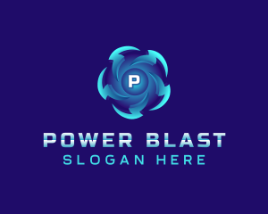 Lightning Bolt Power logo design