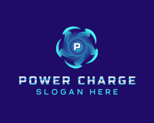 Lightning Bolt Power logo design