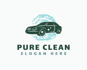 Clean Sedan Car logo design