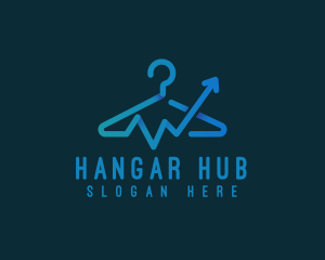 Hanger - Retail Arrow Hanger logo design