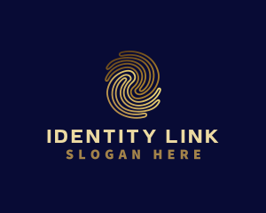Identification - Fingerprint Privacy Security logo design