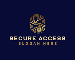 Passcode - Fingerprint Privacy Security logo design