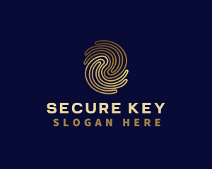 Password - Fingerprint Privacy Security logo design