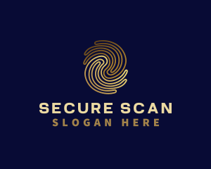 Biometric - Fingerprint Privacy Security logo design