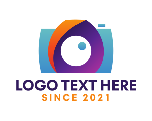 Lens - Modern Camera Gadget logo design