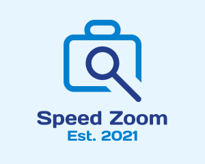 Zoom - Blue Camera Zoom logo design