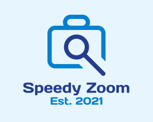 Zoom - Blue Camera Zoom logo design