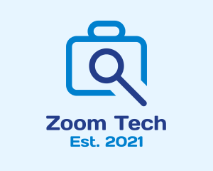Zoom - Blue Camera Zoom logo design