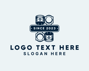 Emblem - Mechanic Piston Garage logo design