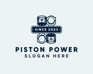 Piston - Mechanic Piston Garage logo design