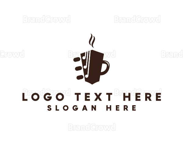 Coffee Mug Guitar Logo