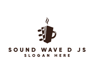 Mug - Coffee Mug Guitar logo design
