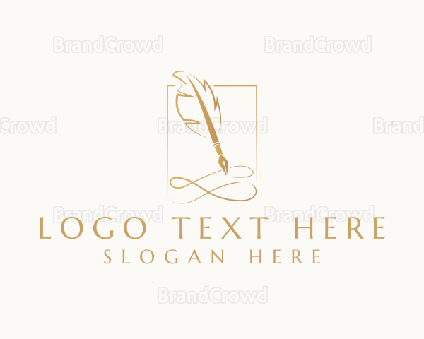 Elegant Quill Pen Logo