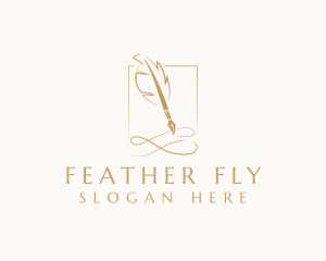 Elegant Quill Pen logo design