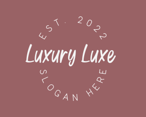 Luxury Handwritten Style logo design